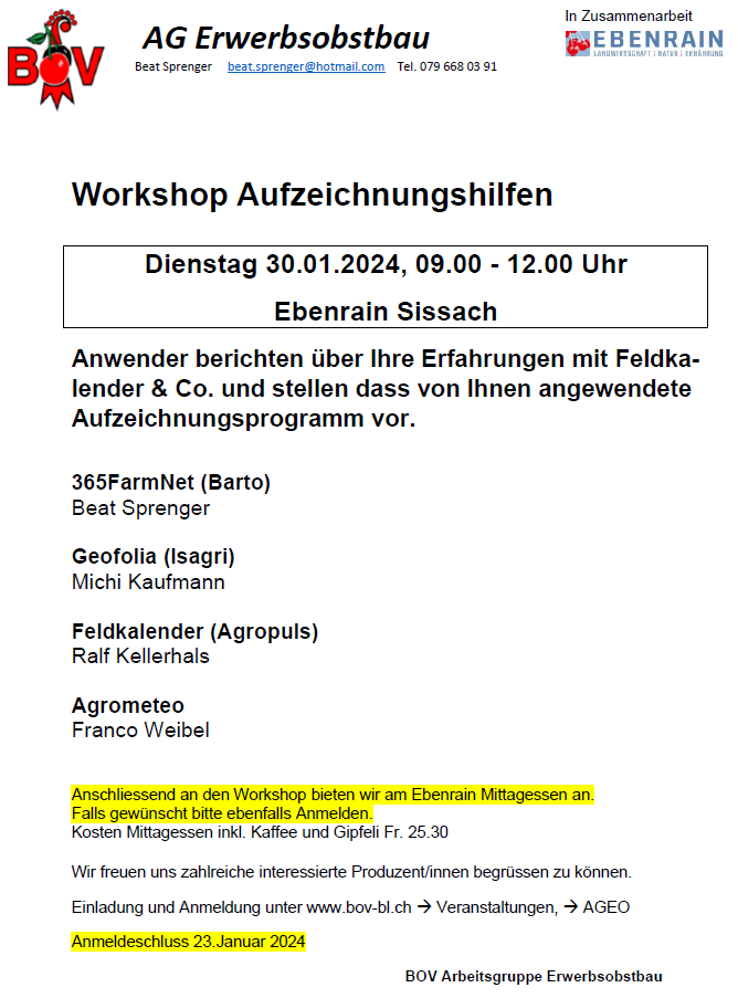 AGEO Workshop Aufzeichnungshilfen